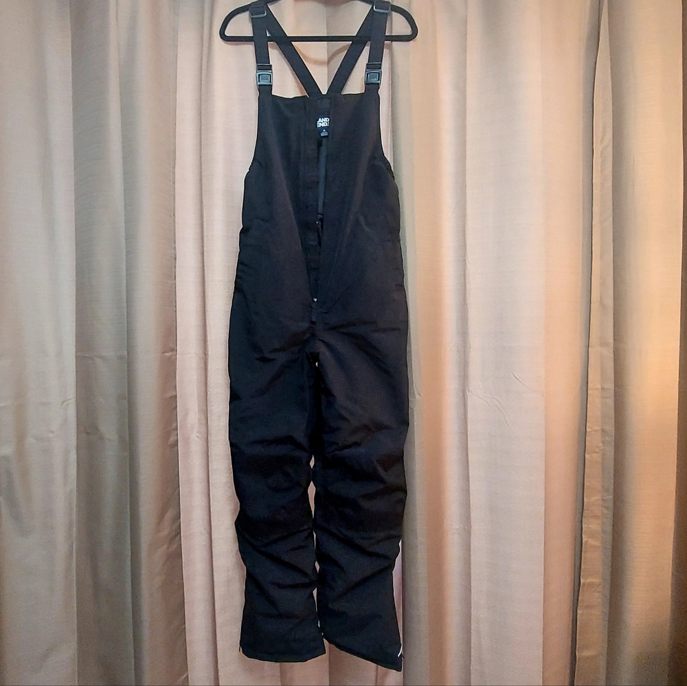 Lands' End Kids Waterproof Insulated Iron Knee Snow Bibs Size 16 - Picture 7 of 11